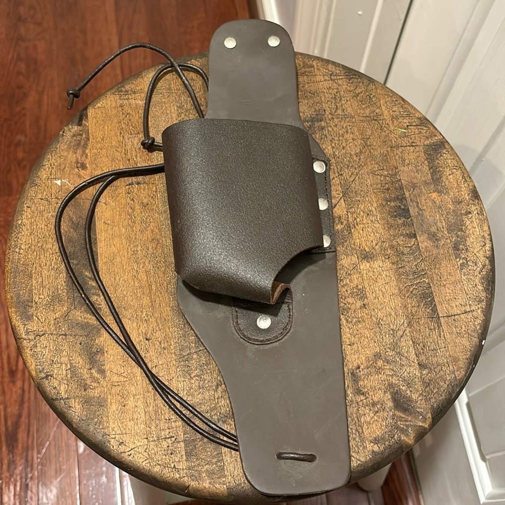 Holster with leg wrap